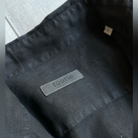 Loutie Made in Italy Short Sleeve Linen Shirt - Picture 2 of 4